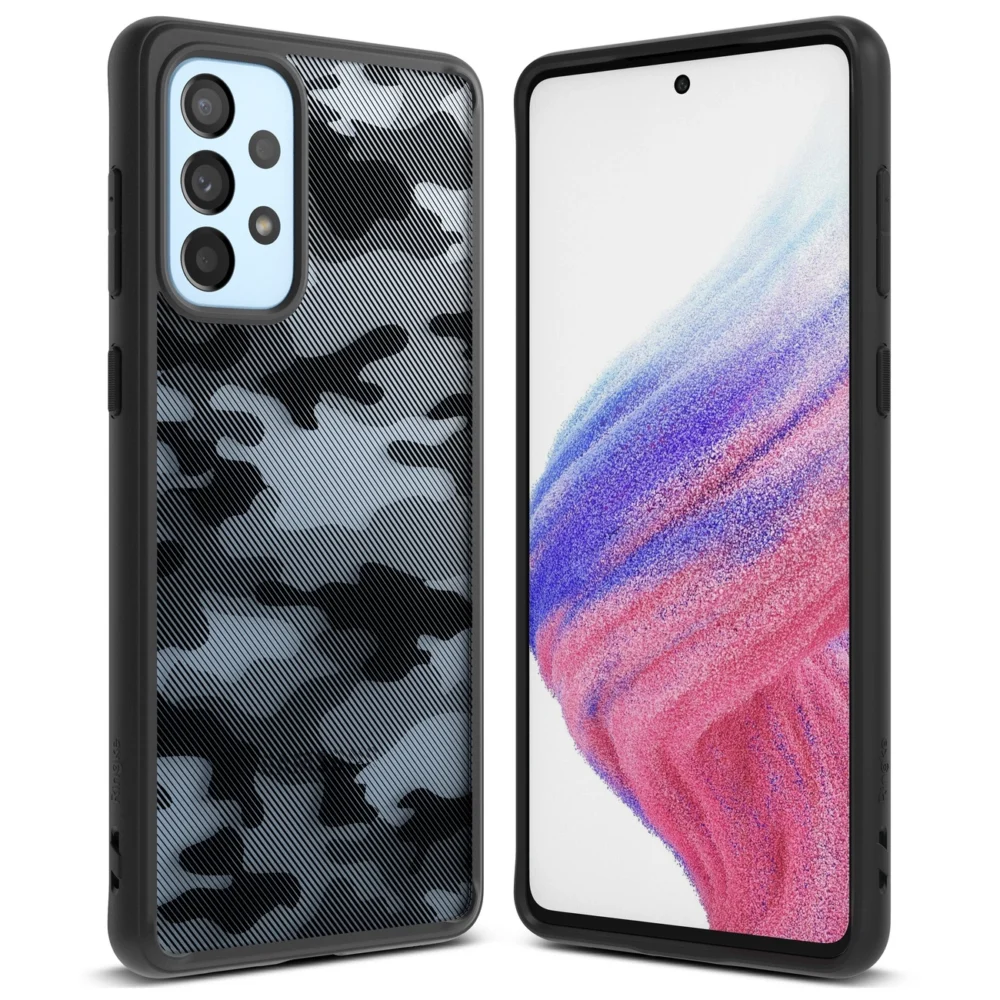 Ringke Fusion Matte tpu case with frame for Samsung Galaxy A73 blackeng