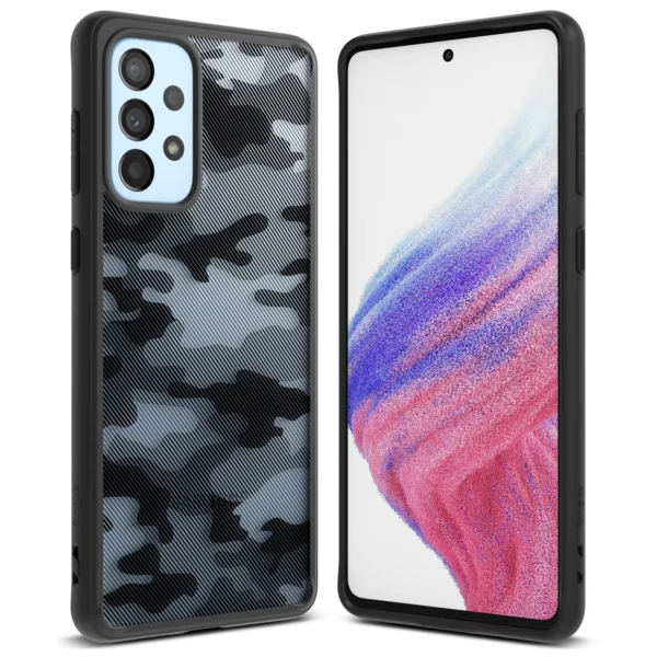 Ringke Fusion Matte tpu case with frame for Samsung Galaxy A73 blackeng