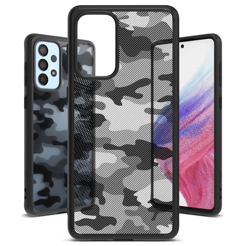 Ringke Fusion Matte tpu case with frame for Samsung Galaxy A73 blackeng