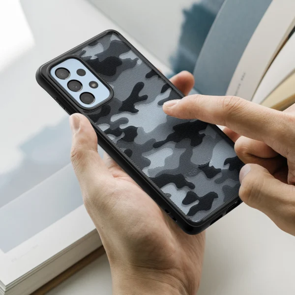 Ringke Fusion Matte tpu case with frame for Samsung Galaxy A73 blackeng