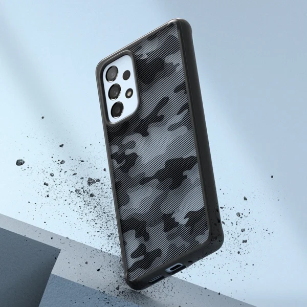 Ringke Fusion Matte tpu case with frame for Samsung Galaxy A73 blackeng