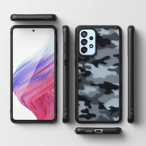 Ringke Fusion Matte tpu case with frame for Samsung Galaxy A73 blackeng