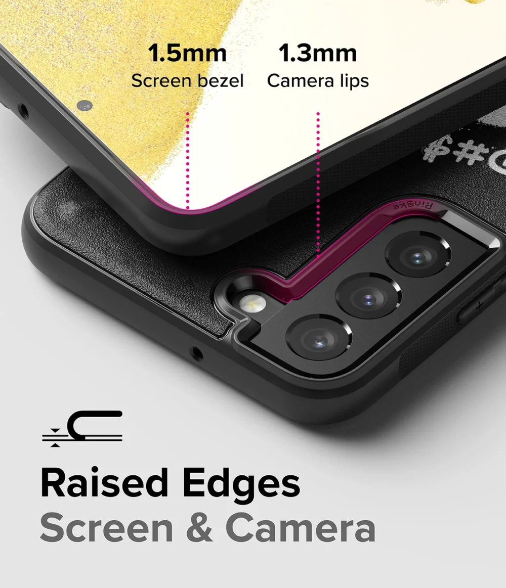 Ringke Onyx Design Durable Cover Case for Samsung Galaxy S22 + (S22 Plus) black (X) ()eng