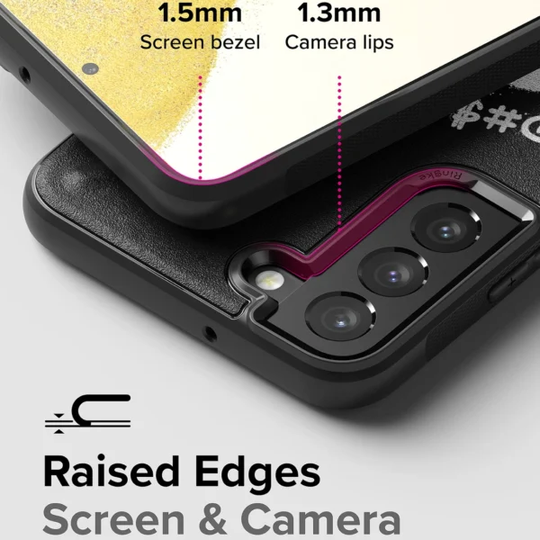 Ringke Onyx Design Durable Cover Case for Samsung Galaxy S22 + (S22 Plus) black (X) ()eng