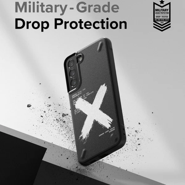 Ringke Onyx Design Durable Cover Case for Samsung Galaxy S22 + (S22 Plus) black (X) ()eng