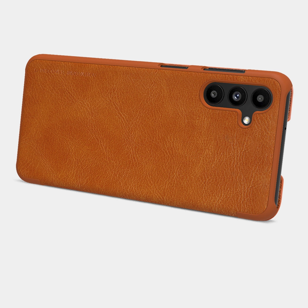 Nillkin Qin leather holster case for Samsung Galaxy A13 5G browneng