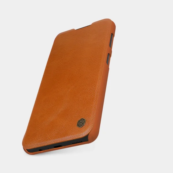 Nillkin Qin leather holster case for Samsung Galaxy A13 5G browneng