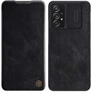 Nillkin Qin leather holster case for Samsung Galaxy A73 blackeng