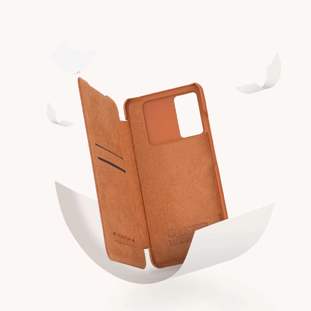 Nillkin Qin leather holster case for Samsung Galaxy A73 blackeng