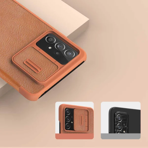 Nillkin Qin leather holster case for Samsung Galaxy A73 redeng