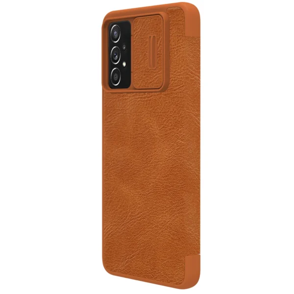 Nillkin Qin leather holster case for Samsung Galaxy A73 browneng