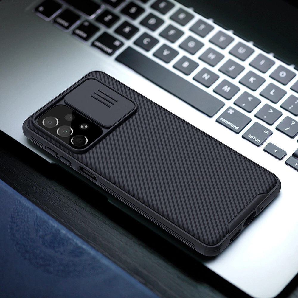 Nillkin CamShield Pro Case Armored Case Cover Camera Protector for Samsung Galaxy A73 Blackeng