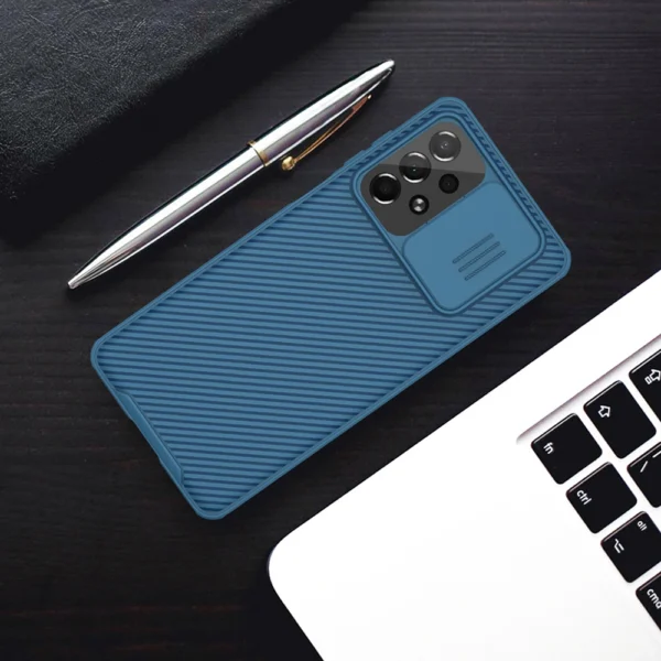 Nillkin CamShield Pro Case Armored Case Cover Camera Protector for Samsung Galaxy A73 Blackeng