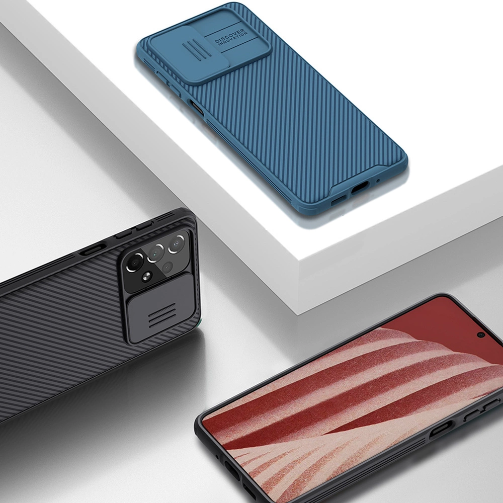 Nillkin CamShield Pro Case Armored Case Cover Camera Protector for Samsung Galaxy A73 Blueeng