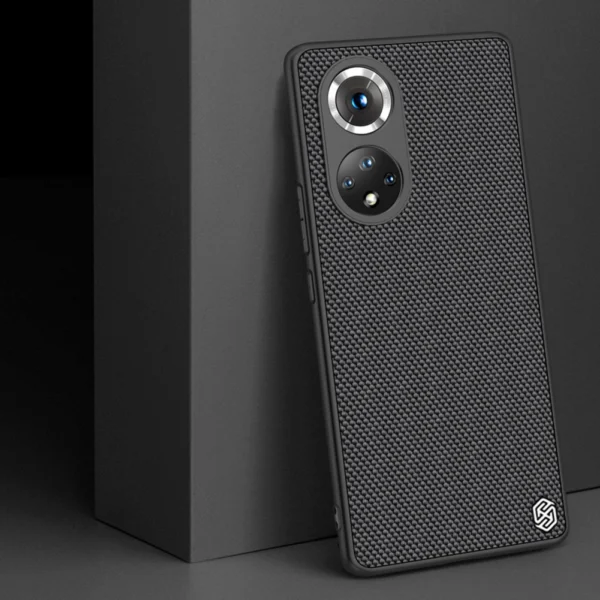 Nillkin Textured Case durable reinforced case with gel frame and nylon back for Honor 50 Pro blackeng