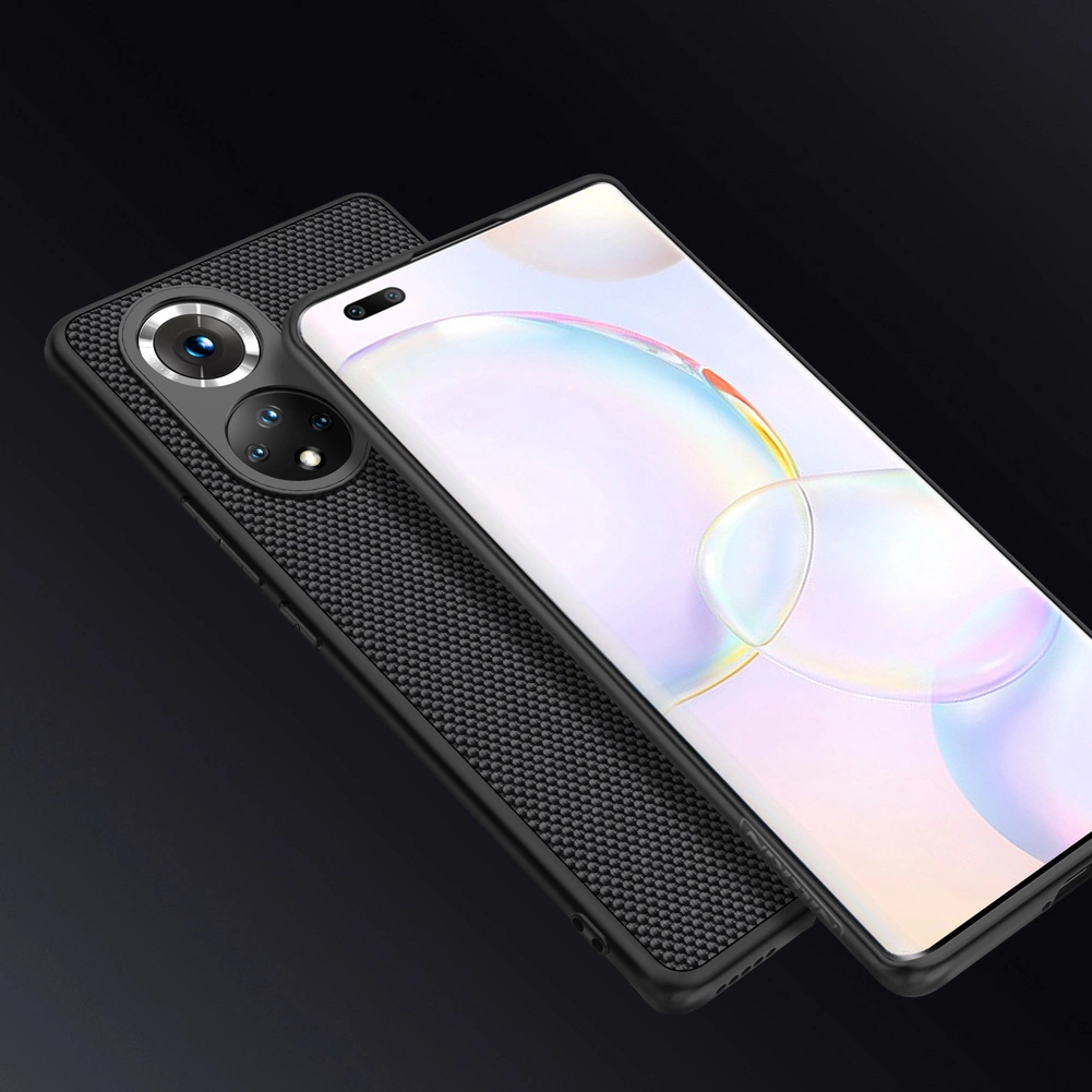 Nillkin Textured Case durable reinforced case with gel frame and nylon back for Honor 50 Pro blackeng