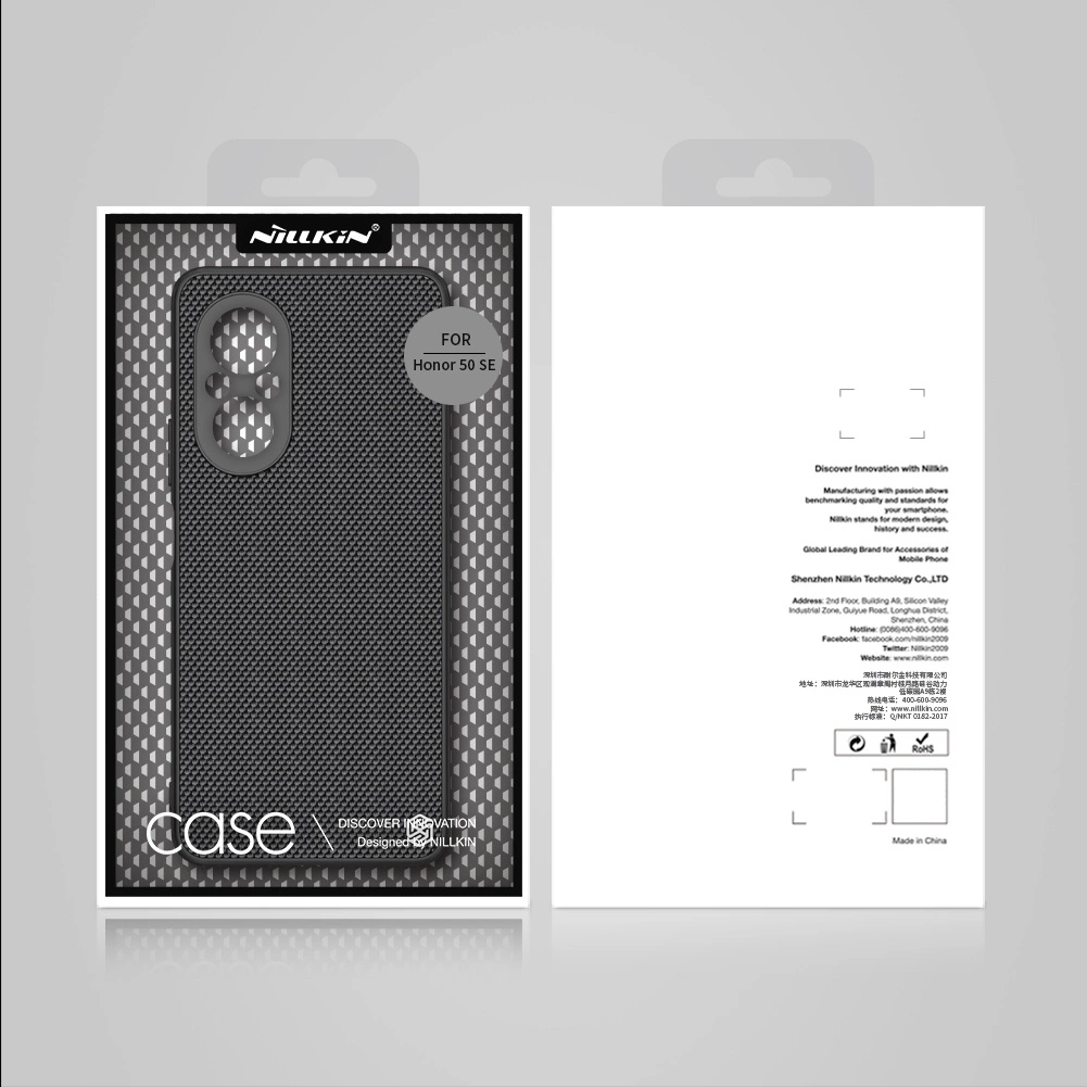 Nillkin Textured Case durable reinforced case with gel frame and nylon back for Honor 50 SE blackeng