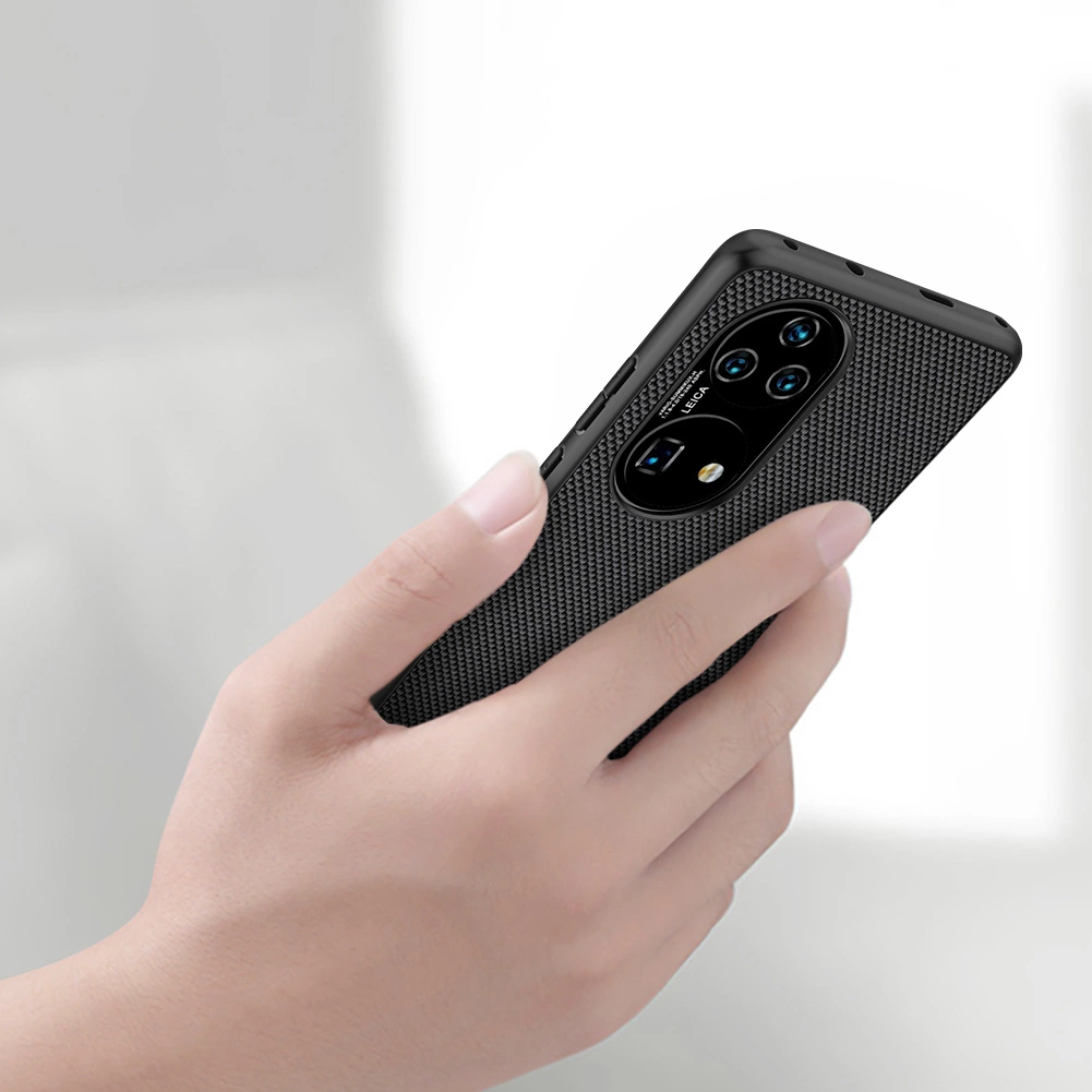 Nillkin Textured Case a durable reinforced case with a gel frame and nylon on the back Huawei P50 Pro blackeng