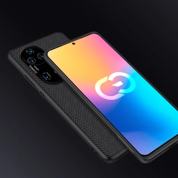 Nillkin Textured Case a durable reinforced case with a gel frame and nylon on the back Huawei P50 Pro blackeng