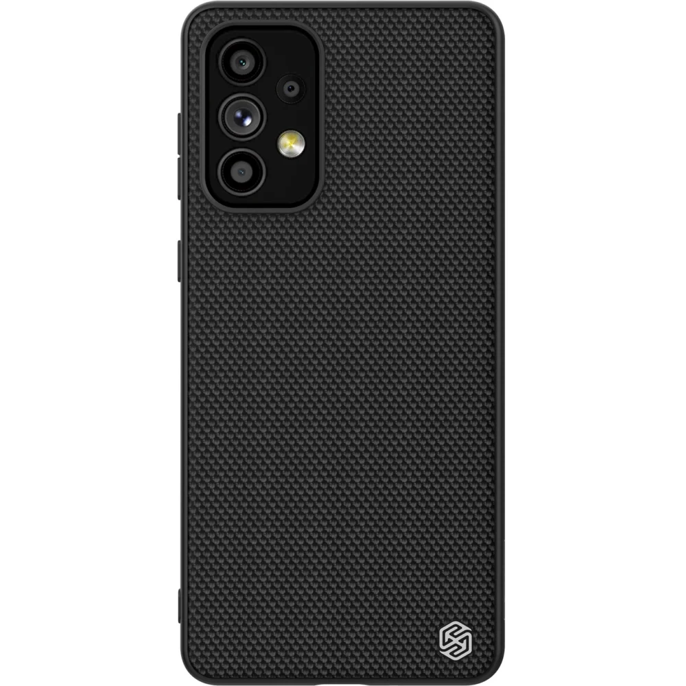 Nillkin Textured Case durable reinforced case with gel frame and nylon back for Samsung Galaxy A73 blackeng