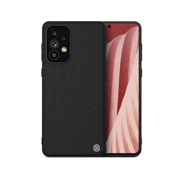 Nillkin Textured Case durable reinforced case with gel frame and nylon back for Samsung Galaxy A73 blackeng