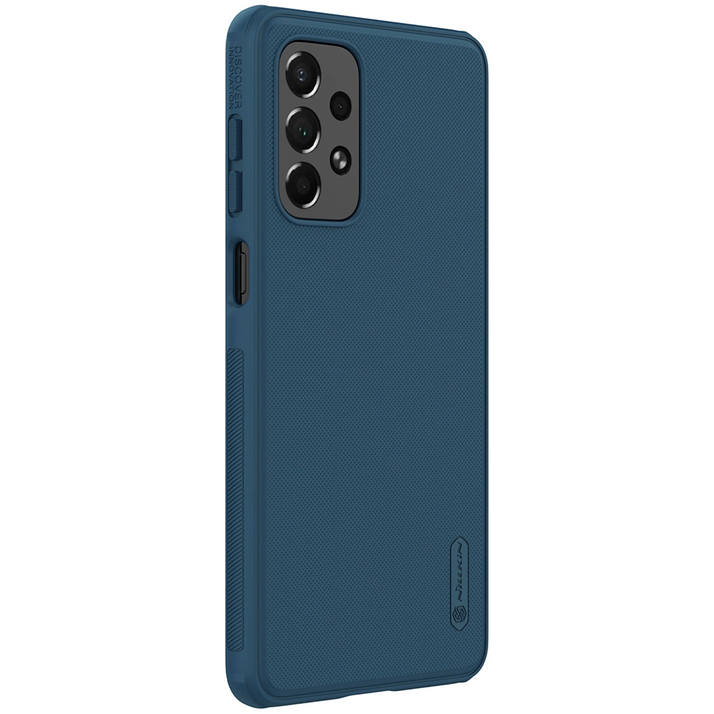 Nillkin Super Frosted Shield Pro durable case cover for Samsung Galaxy A73 blueeng