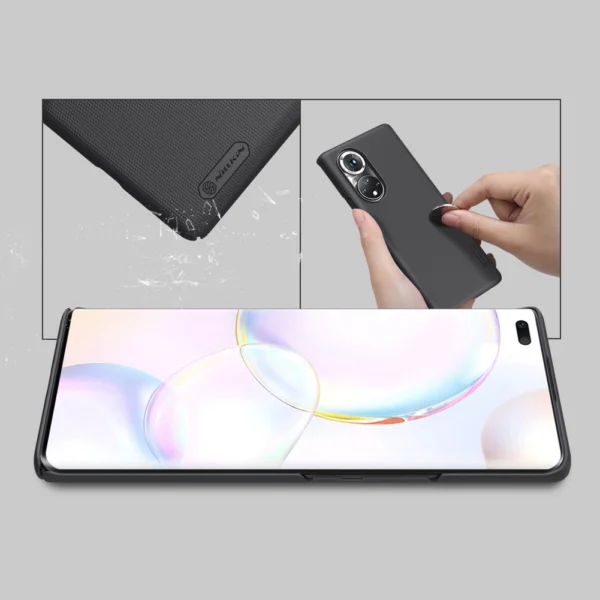 Nillkin Super Frosted Shield reinforced case cover for Honor 50 Pro blackeng