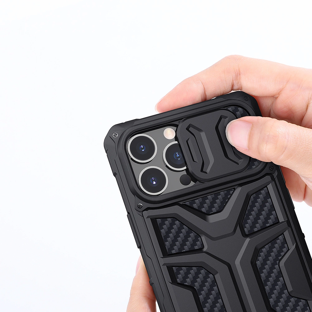 Nillkin Adventruer Case Case for iPhone 13 Pro Armored Cover with Camera Protector Blackeng