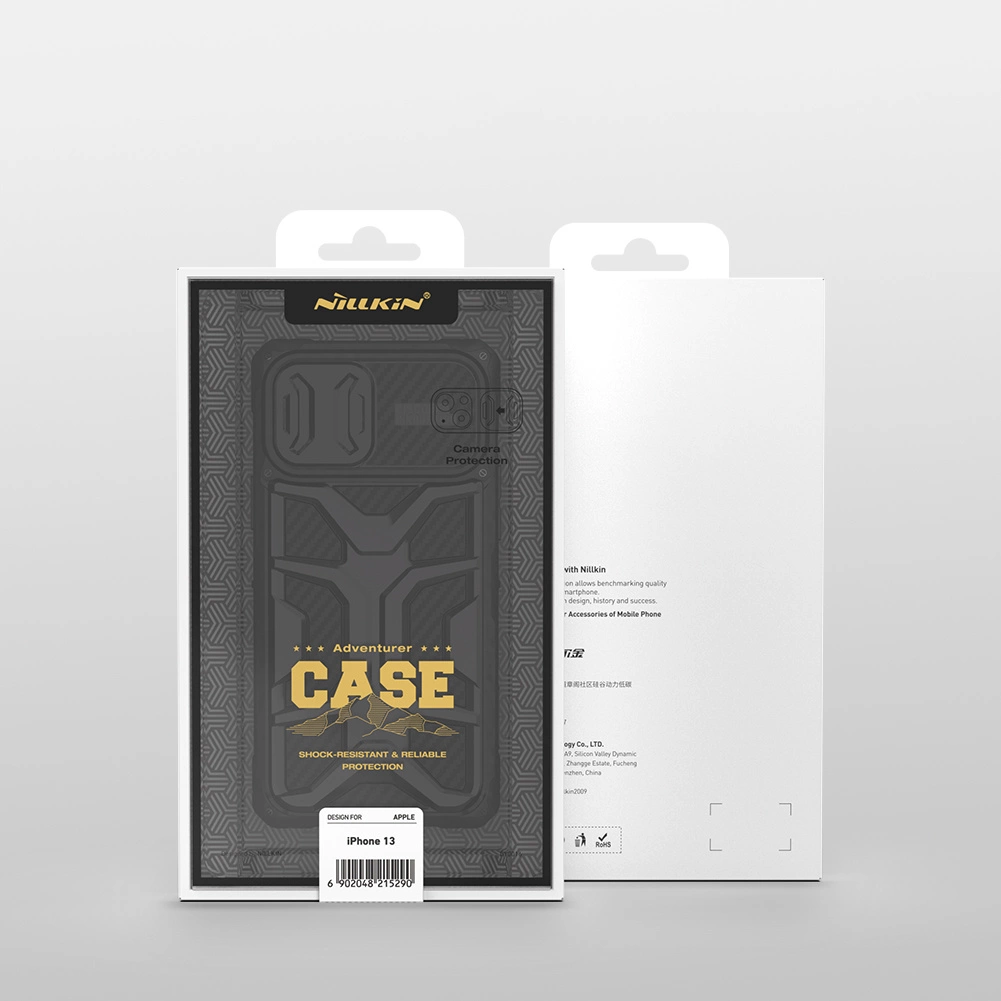 Nillkin Adventruer Case Case for iPhone 13 Pro Armored Cover with Camera Protector Blackeng