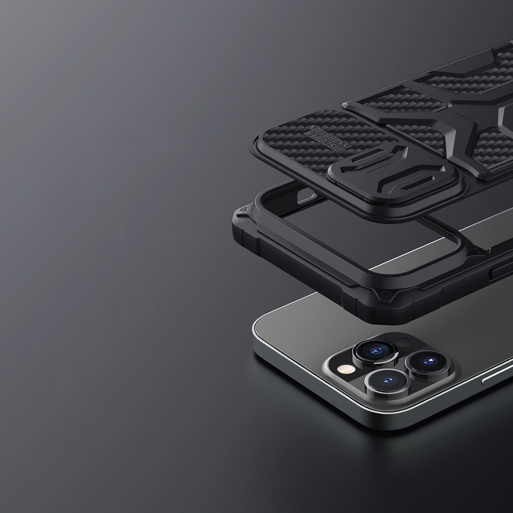 Nillkin Adventruer Case Case for iPhone 13 Pro Armored Cover with Camera Protector Blackeng