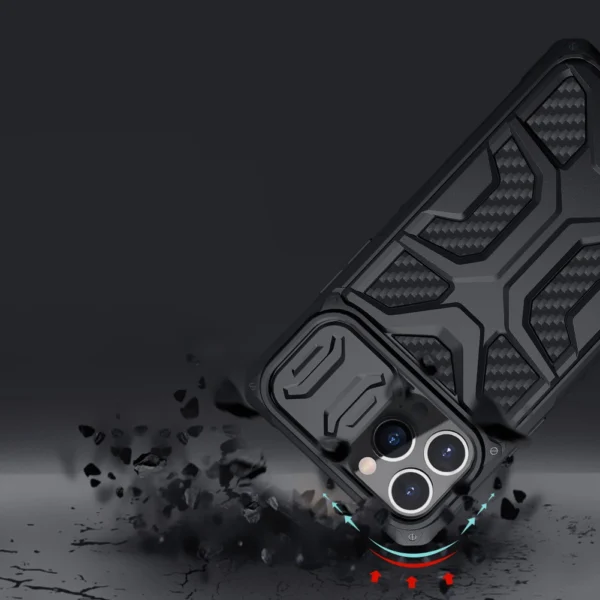 Nillkin Adventruer Case Case for iPhone 13 Pro Armored Cover with Camera Protector Blackeng