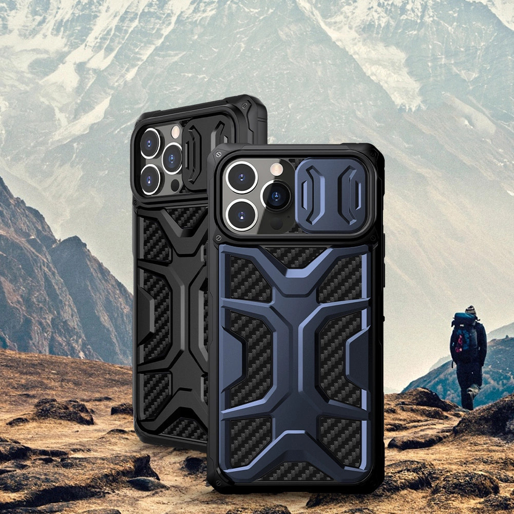 Nillkin Adventruer Case Case for iPhone 13 Pro Max Armored Cover with Camera Protector Blueeng