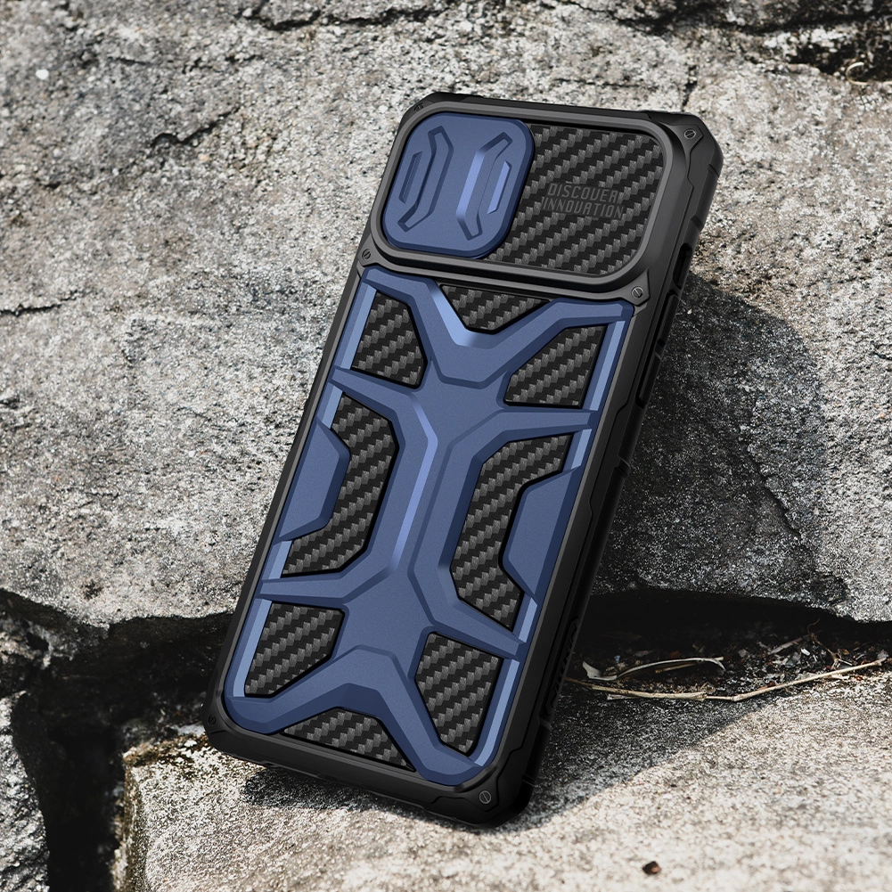 Nillkin Adventruer Case Case for iPhone 13 Pro Max Armored Cover with Camera Protector Blueeng