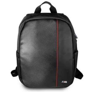 BMW Carbon Red Stripe backpack for a 16" laptop - blackeng