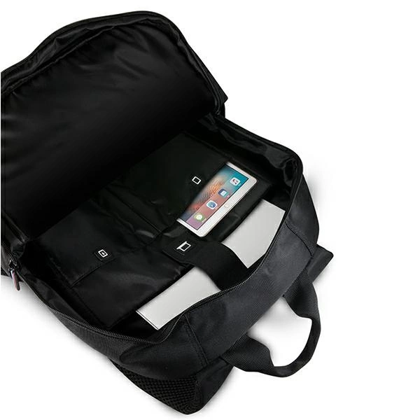BMW Carbon Red Stripe backpack for a 16" laptop - blackeng