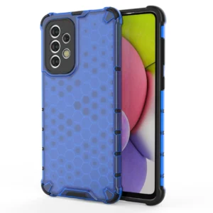 Honeycomb case armored cover with a gel frame for Samsung Galaxy A33 5G blueeng
