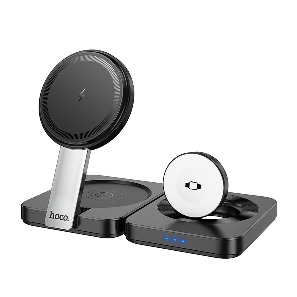 EOL HOCO foldable wireless chrger 3in1 compatible with Apple Watch 15W CQ11 black