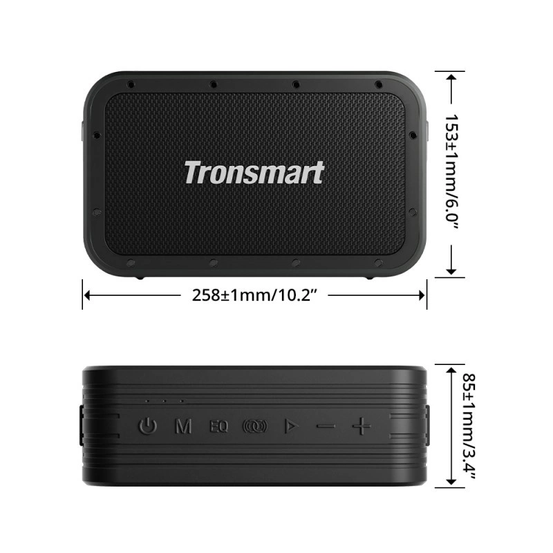 Tronsmart Force Max Wireless Bluetooth Speaker 80W with Powerbank Function Black (746328)eng