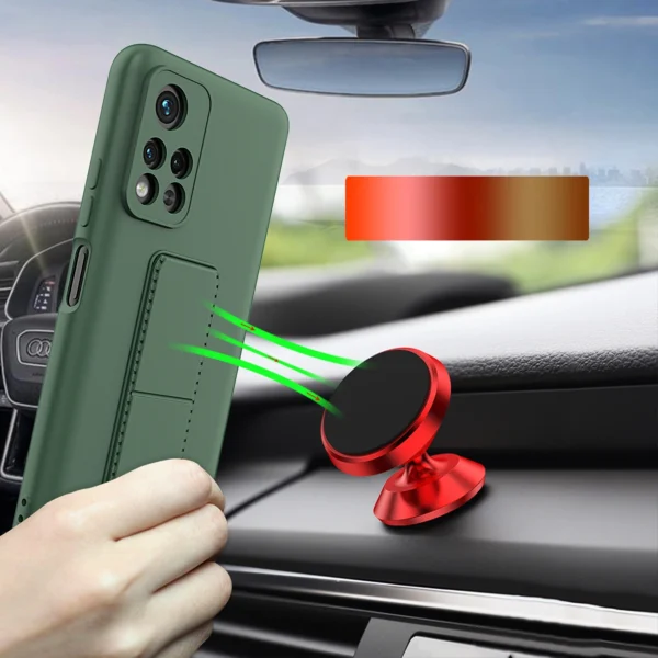 Wozinsky Kickstand Case Silicone Stand Cover for Xiaomi Redmi Note 11S / Note 11 redeng