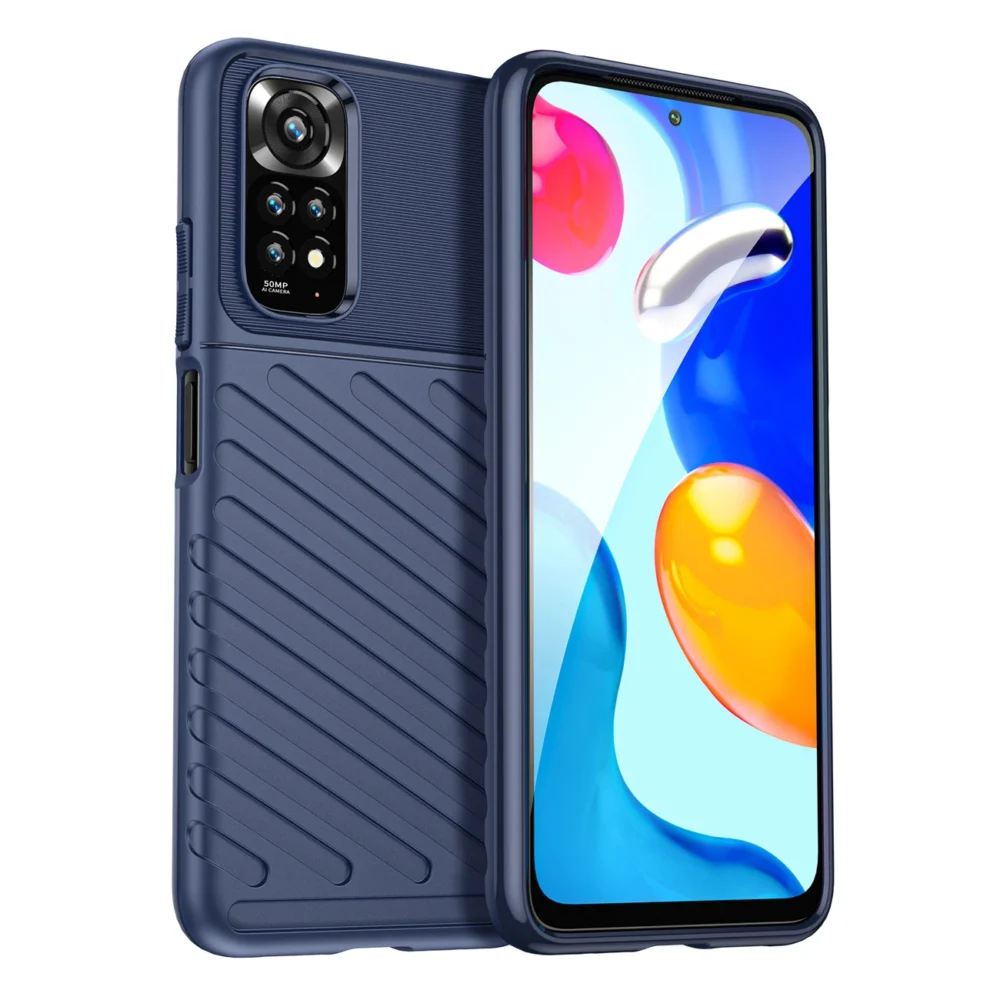 Thunder Case Flexible Armored Cover Sleeve for Xiaomi Redmi Note 11 Pro 5G / 11 Pro blueeng