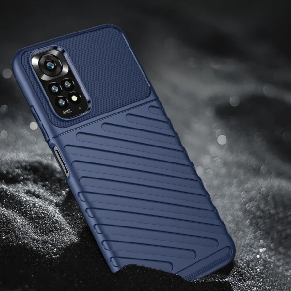 Thunder Case Flexible Armored Cover Sleeve for Xiaomi Redmi Note 11 Pro 5G / 11 Pro blueeng