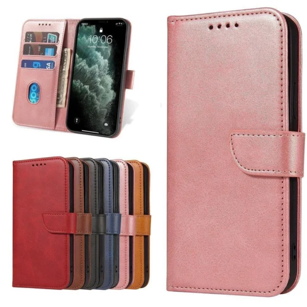 Magnet Case Elegant case cover flip cover with stand function for Xiaomi Redmi Note 11S / Note 11 pinkeng