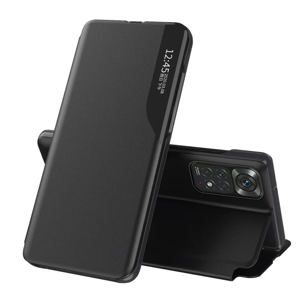 Eco Leather View Case Elegant Flip Cover Stand Function Xiaomi Redmi Note 11 Pro + 5G / 11 Pro 5G / 11 Pro Blackeng