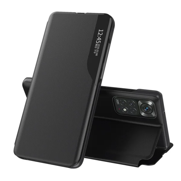 Eco Leather View Case Elegant Flip Cover Stand Function Xiaomi Redmi Note 11 Pro + 5G / 11 Pro 5G / 11 Pro Blackeng