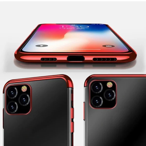 Clear Color case TPU gel cover with a metallic frame for Samsung Galaxy A13 5G blueeng