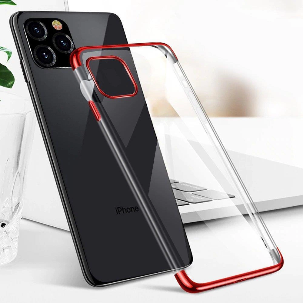 Clear Color case TPU gel cover with a metallic frame for Samsung Galaxy A13 5G redeng