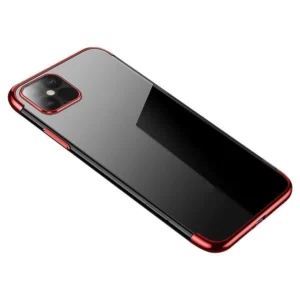 Clear Color case TPU gel cover with a metallic frame for Samsung Galaxy S22 Ultra redeng