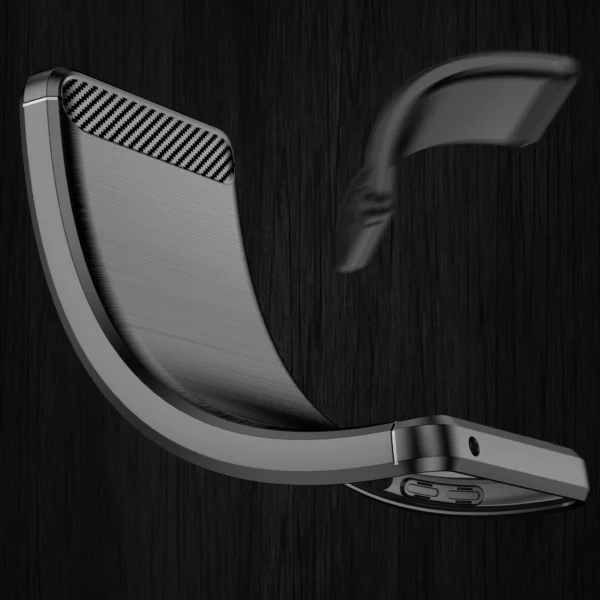 Carbon Case flexible cover case Oppo Find X5 blackeng
