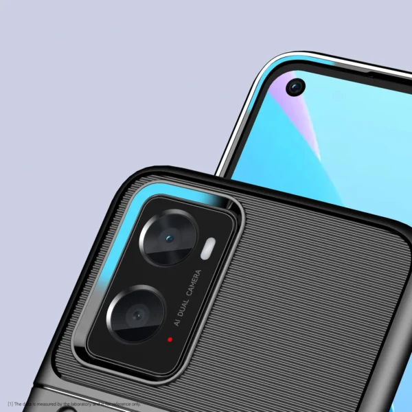 Thunder Case flexible armored cover for Oppo A76 / Oppo A36 / Realme 9i blackeng