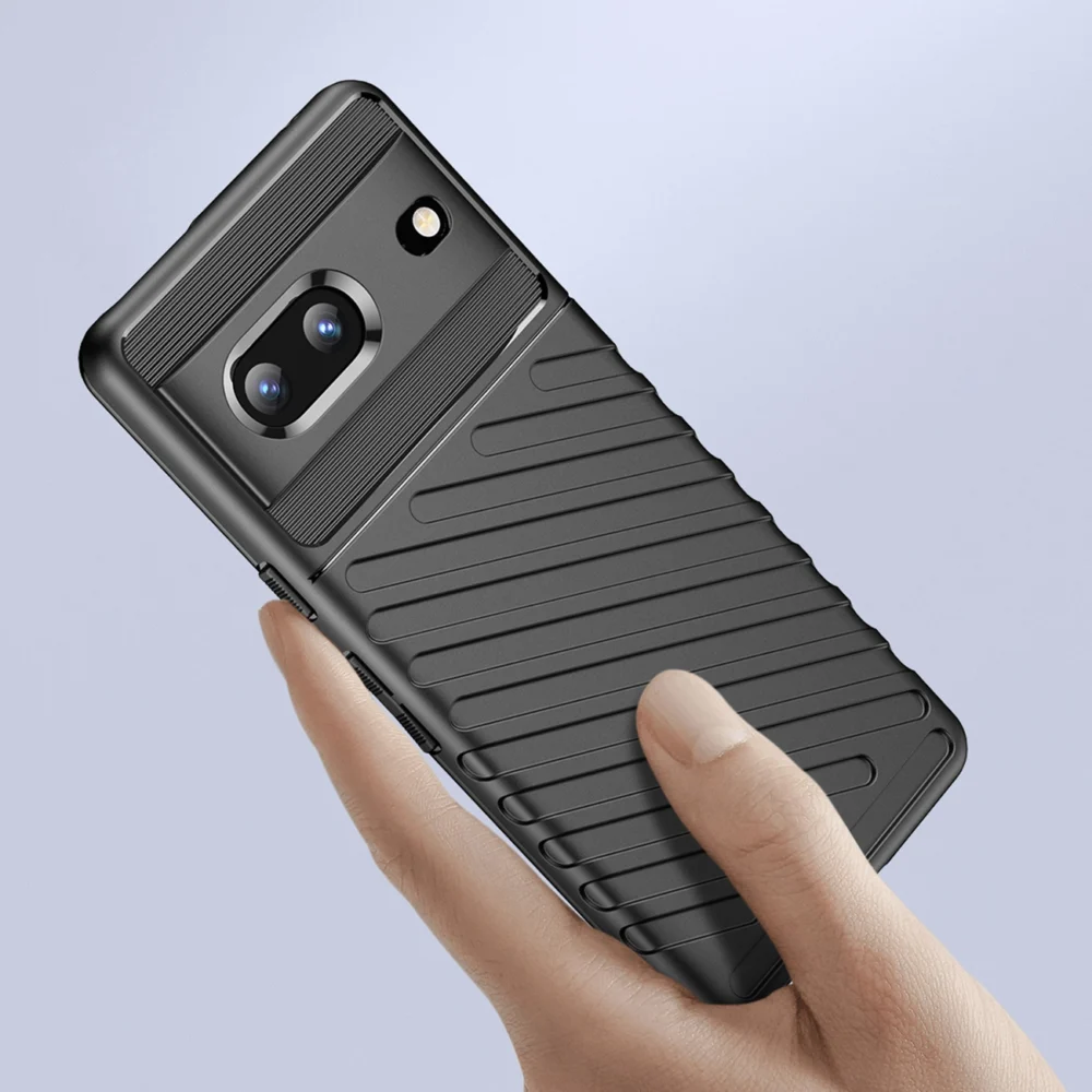 Thunder Case flexible armored cover for Google Pixel 7 blackeng
